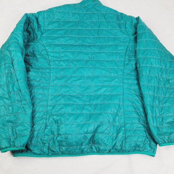 Patagonia Women's Teal Nano Puff Thermoball 1/4 Zip Pullover Puffer Jacket Sz XL - Picture 3 of 10